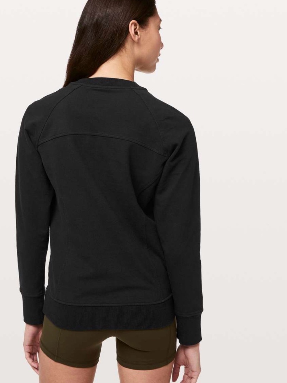 Lululemon Scuba Crew Stretch French Terry in Black - Picture 2 of 11